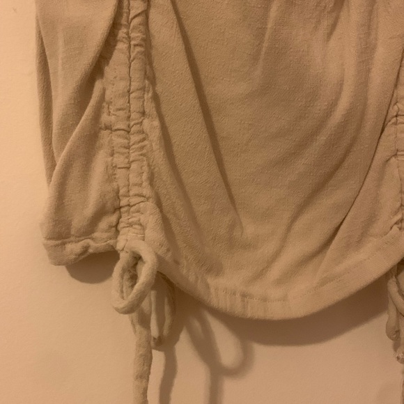 Wild Fable Ruched Khaki Mini Dress - Picture 2 of 3